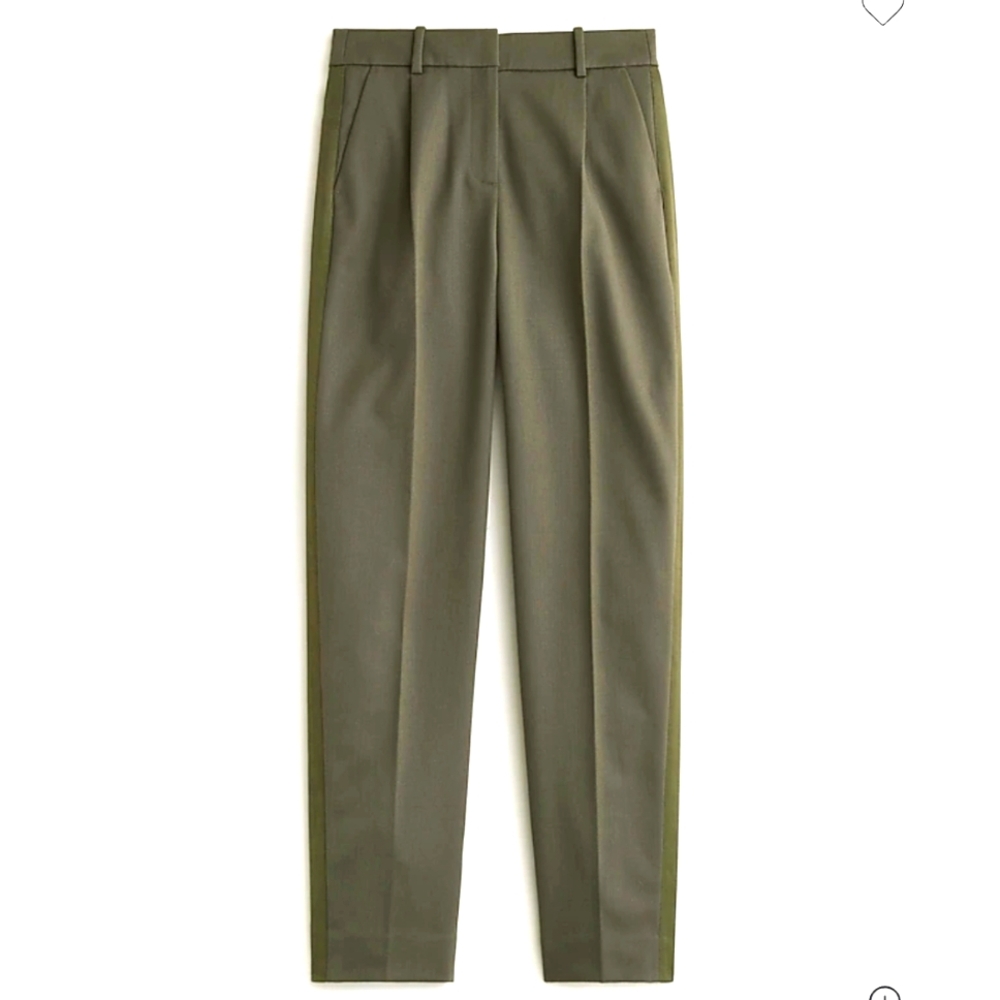 FINAL PRICE J Crew x Mari Giudicelli trousers with side strip - NWOT
